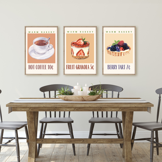 Warm Bakery Posters