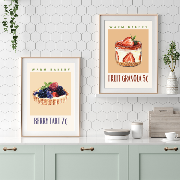 Warm Bakery Posters