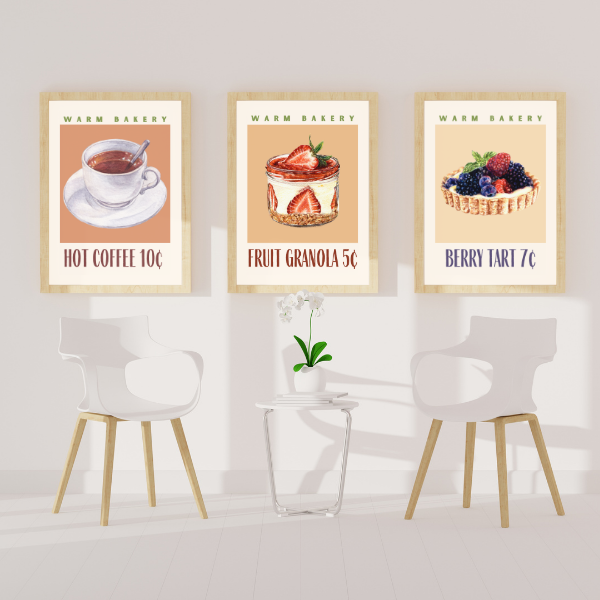 Warm Bakery Posters